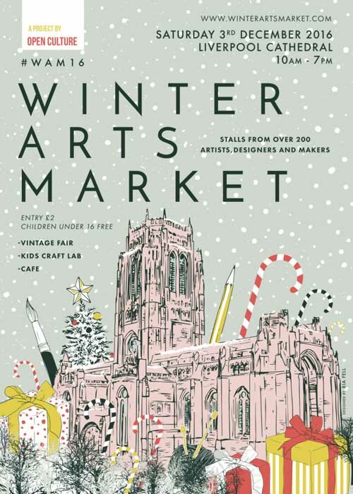 Winter Arts Market Liverpool Poster