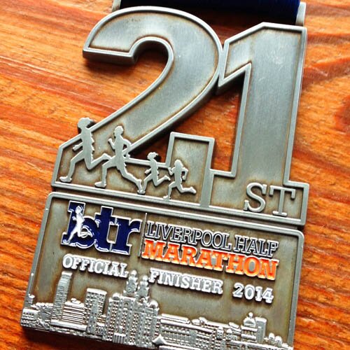 Liverpool Half Marathon Medal 2014